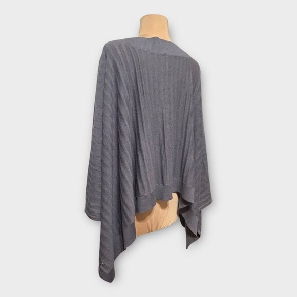 NEW Lululemon Forward Flow Poncho Heathered Moonwalk Gray NWOT Sweater Cape OS - Picture 5 of 10